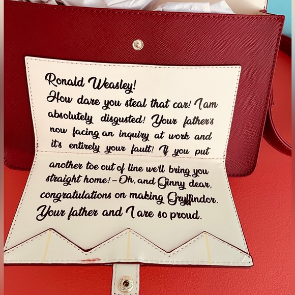 Loungefly Harry Potter Ron Weasley Howler Mail Crossbody Bag HTF Hogwarts NWT - Picture 3 of 5